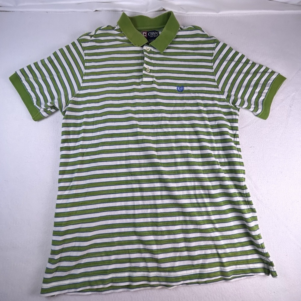 Vintage Chaps Ralph Lauren Polo Shirt Men's Large 100%Cotton Short Sleeve Casual